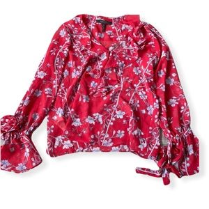 BCBG Pink Floral Top